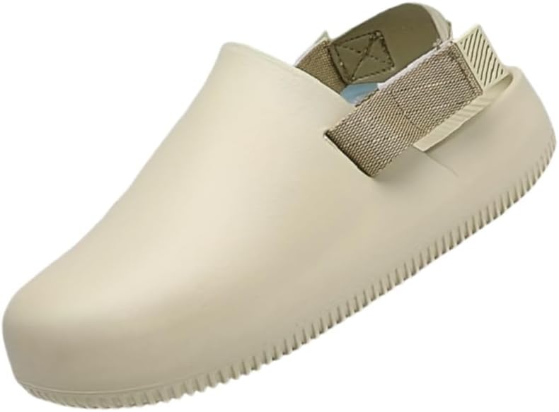 Мужские нескользящие прочные шлепанцы из EVA однотонного цвета, закрытые с круглым носком, для пляжа, для дома и улицы Fmshi, хаки
Мужские нескользящие прочные шлепанцы из EVA однотонного цвета, закрытые с круглым носком, для пляжа, для дома и улицы Fmshi, хаки