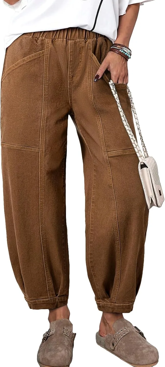 Sidefeel Barrel джинсы для женщин, широкие, укороченные
Sidefeel Barrel джинсы для женщин, широкие, укороченные