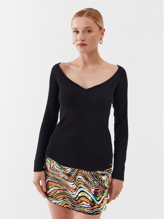 Свитер обычного кроя Guess, черный 
Свитер обычного кроя Guess, черный