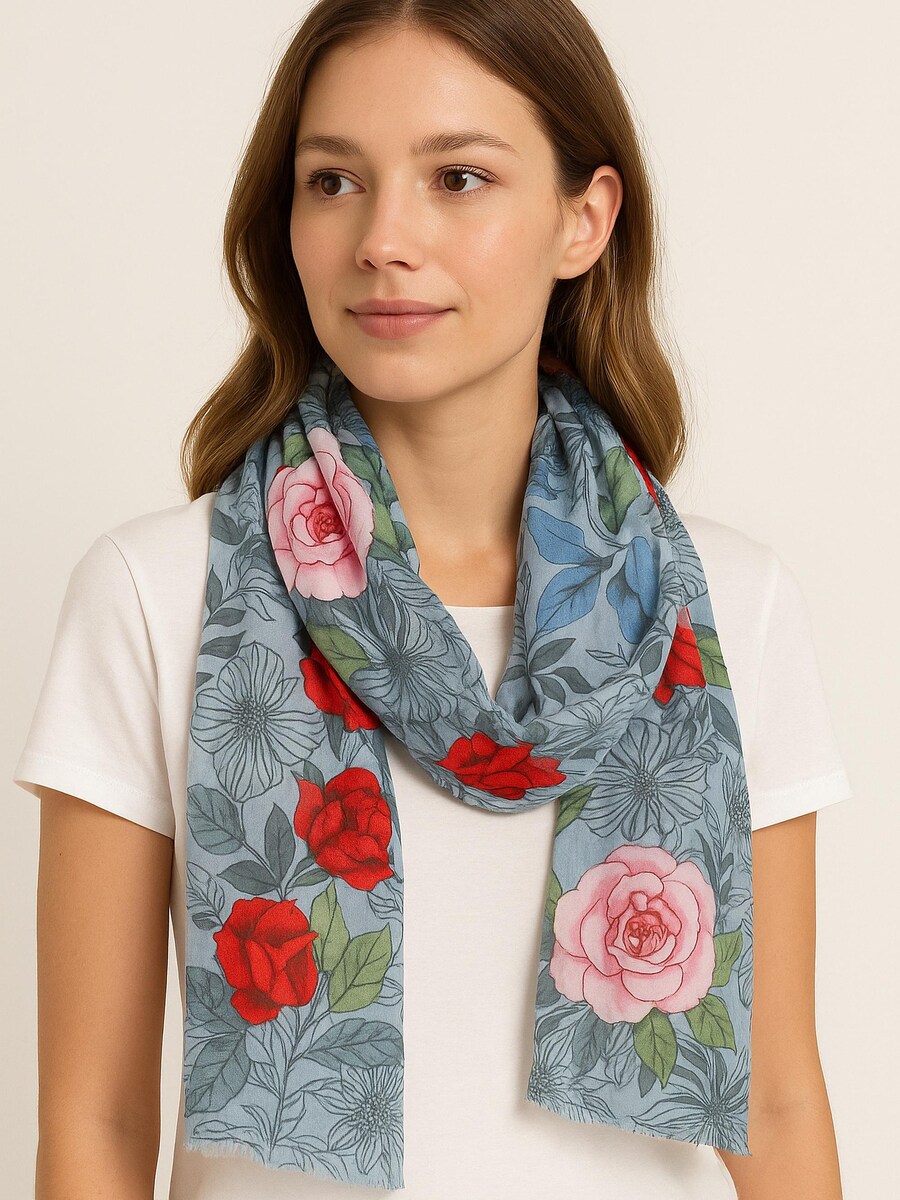 Шарф COLLEZIONE ALESSANDRO Tessy, Blue Denim
Шарф COLLEZIONE ALESSANDRO Tessy, Blue Denim