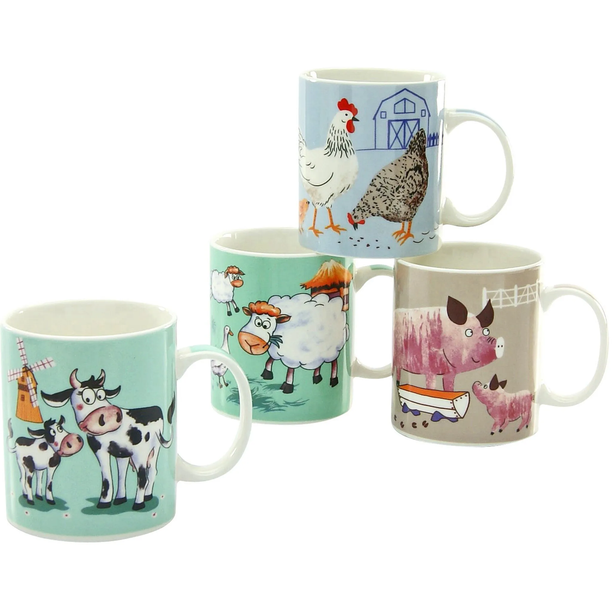Кружка CreaTable «Кофейная кружка Farm Animals», (набор, 4 шт.), идеальна в качестве детской кружки, набор чашек, 4 шт, цвет bunt
Кружка CreaTable «Кофейная кружка Farm Animals», (набор, 4 шт.), идеальна в качестве детской кружки, набор чашек, 4 шт, цвет bunt