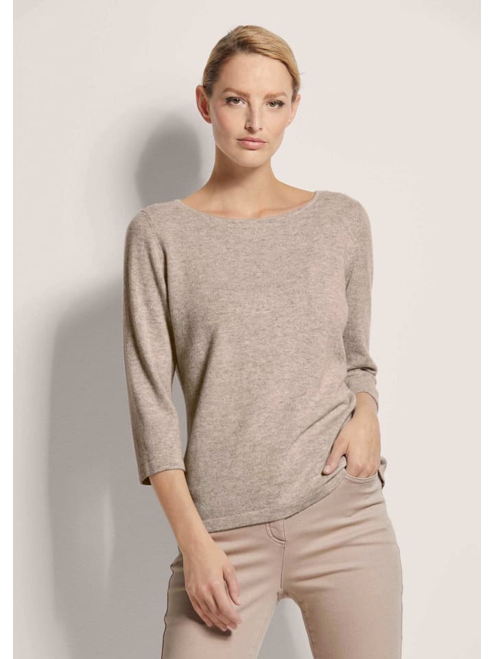 MADELEINE Кашемировый свитер с вырезом-лодочкой, бежево-меланжевого цвета
MADELEINE Кашемировый свитер с вырезом-лодочкой, бежево-меланжевого цвета