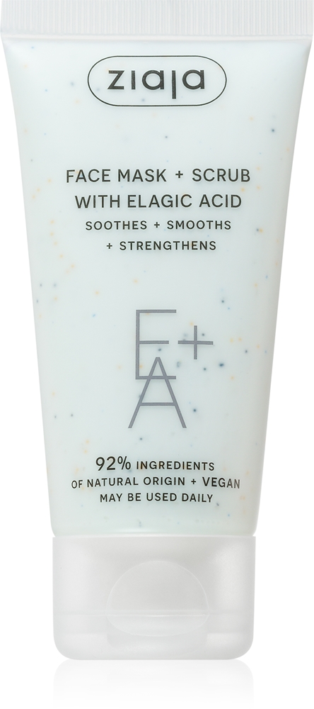 Маска для лица + скраб с эллаговой кислотой отшелушивающая маска Ziaja, 55 мл
Маска для лица + скраб с эллаговой кислотой отшелушивающая маска Ziaja, 55 мл