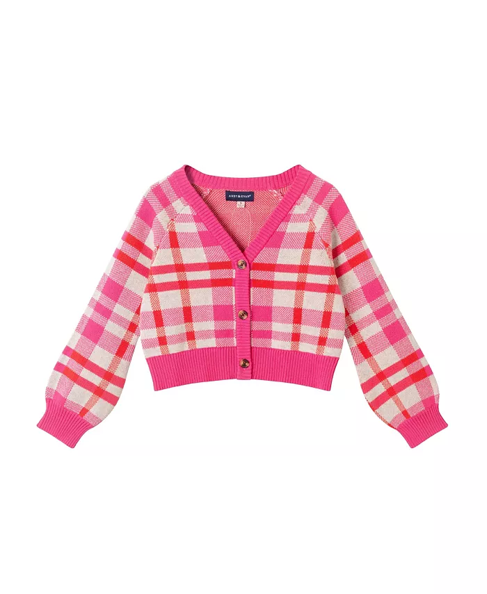 Клетчатый кардиган для девочек-малышей/детей Andy & Evan, розовый
Клетчатый кардиган для девочек-малышей/детей Andy & Evan, розовый