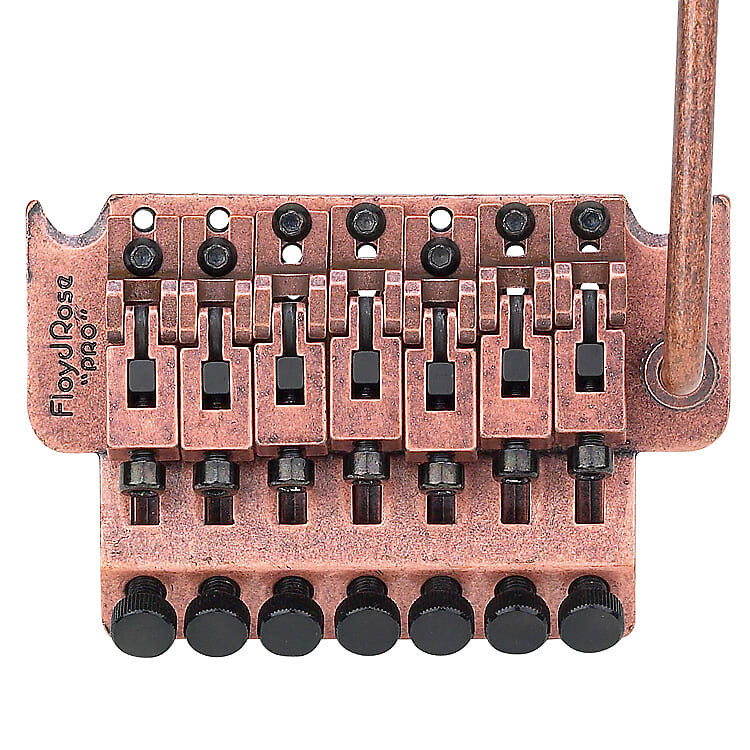 Аутентичная 7-струнная профессиональная система тремоло Floyd Rose серии 1000 — античная бронза 1009 Series Pro 7-String
Аутентичная 7-струнная профессиональная система тремоло Floyd Rose серии 1000 — античная бронза 1009 Series Pro 7-String