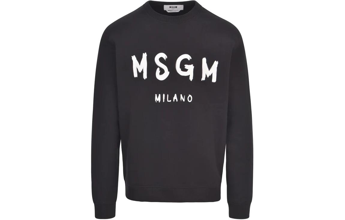 Свитшот с принтом логотипа MSGM, черный
Свитшот с принтом логотипа MSGM, черный