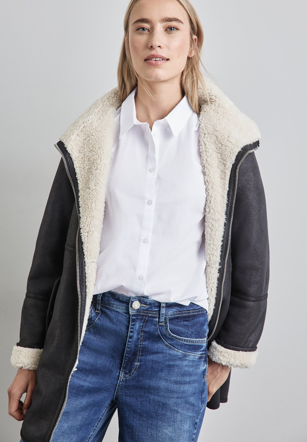 Блузка на пуговицах Street One, белый
Блузка на пуговицах Street One, белый