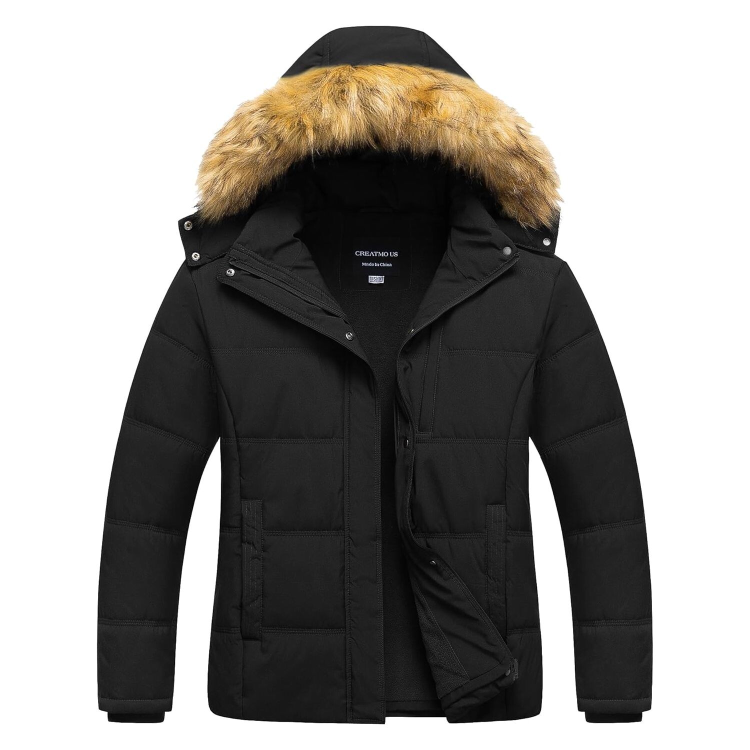 Куртка Creatmo Us Women's Plus Size Waterproof Fleece Lined, черный
Куртка Creatmo Us Women's Plus Size Waterproof Fleece Lined, черный