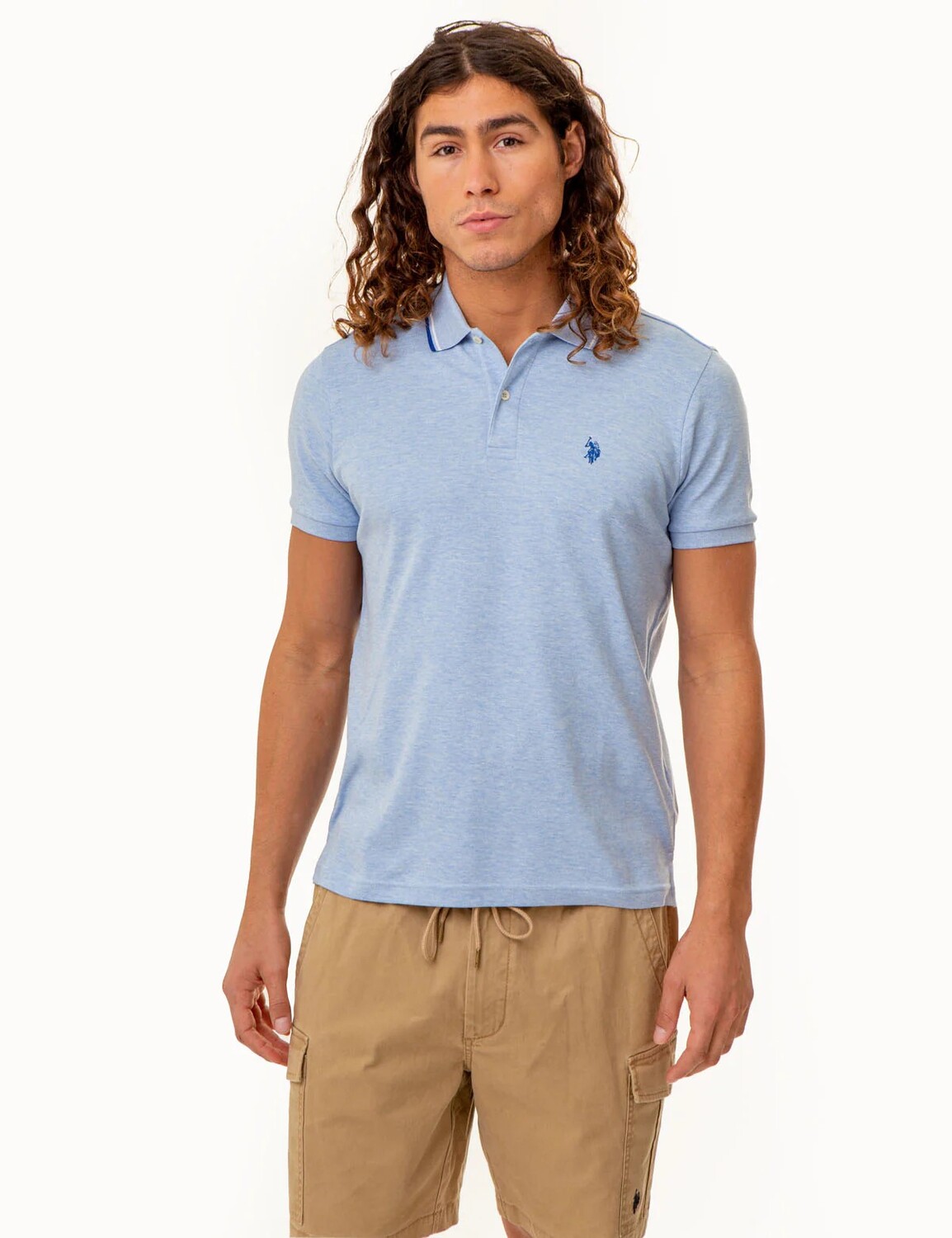 Футболка поло U.S. Polo Assn. Slim Fit Solid Interlock, голубой
Футболка поло U.S. Polo Assn. Slim Fit Solid Interlock, голубой