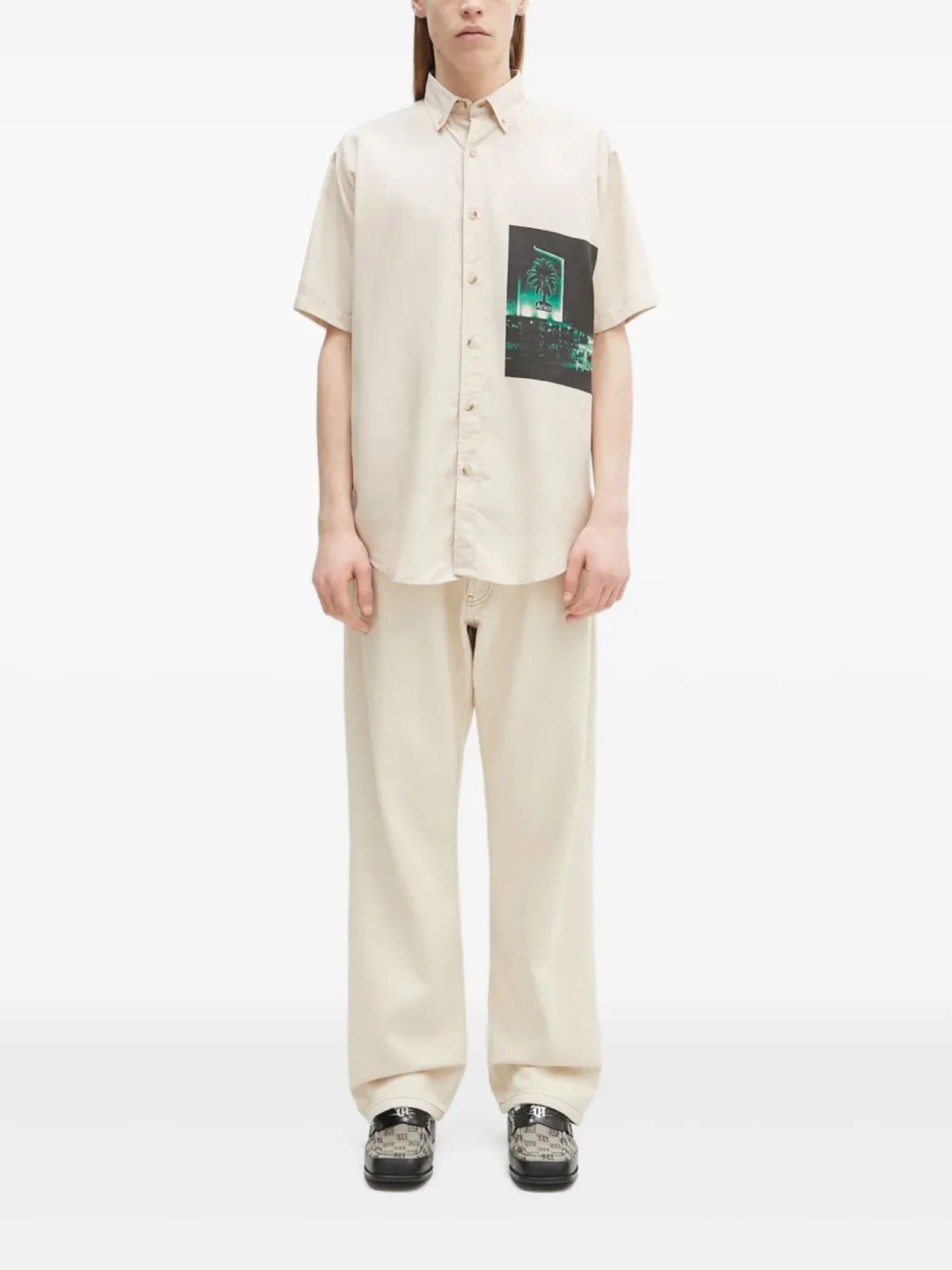 Рубашка с короткими рукавами и графическим принтом «Овен» Aries, нейтральный
Рубашка с короткими рукавами и графическим принтом «Овен» Aries, нейтральный