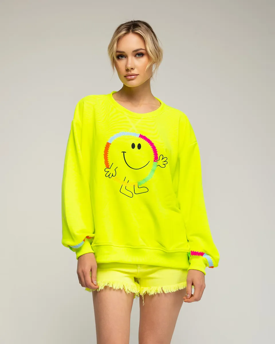 Женская флуоресцентная толстовка с рисунком «улыбка» Tantra, желтый
Женская флуоресцентная толстовка с рисунком «улыбка» Tantra, желтый