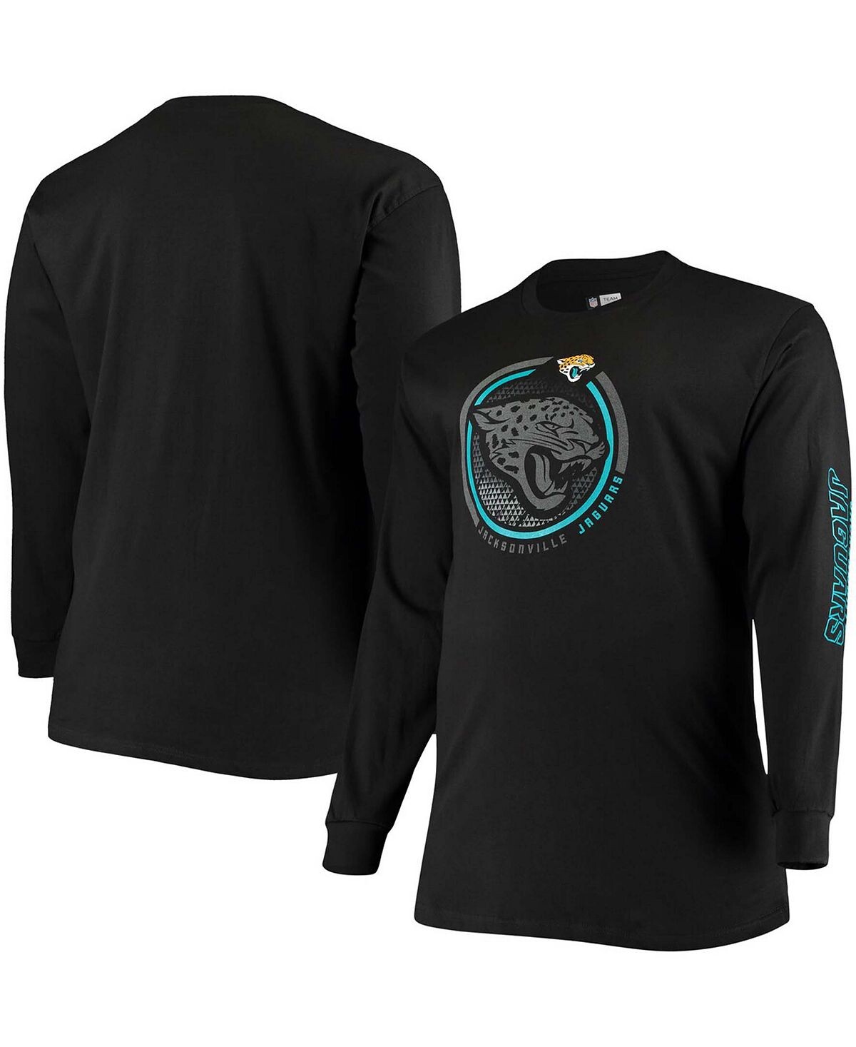 Мужская футболка с длинными рукавами в стиле поп-музыки big and tall black jacksonville jaguars color pop Fanatics, черный
Мужская футболка с длинными рукавами в стиле поп-музыки big and tall black jacksonville jaguars color pop Fanatics, черный