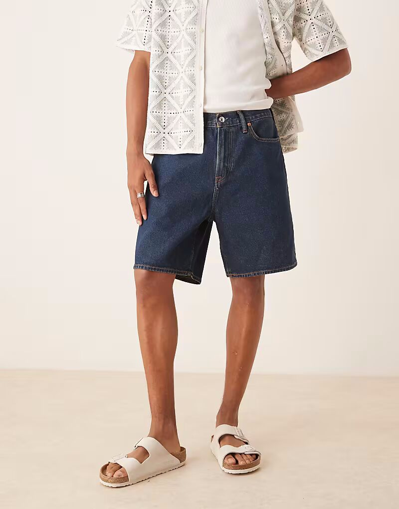 Свободные джинсовые шорты Abercrombie & Fitch цвета индиго
Свободные джинсовые шорты Abercrombie & Fitch цвета индиго