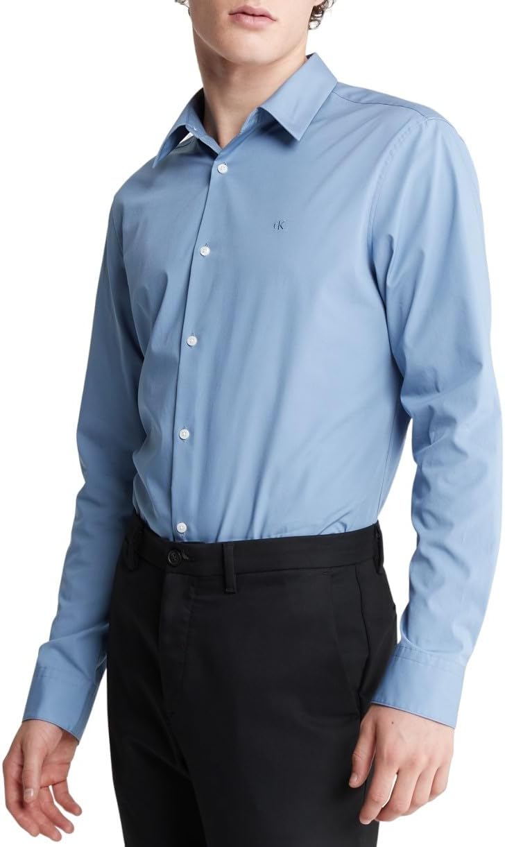 Мужская рубашка Calvin Klein из эластичного хлопка с монограммой и логотипом на пуговицах, Infinity
Мужская рубашка Calvin Klein из эластичного хлопка с монограммой и логотипом на пуговицах, Infinity