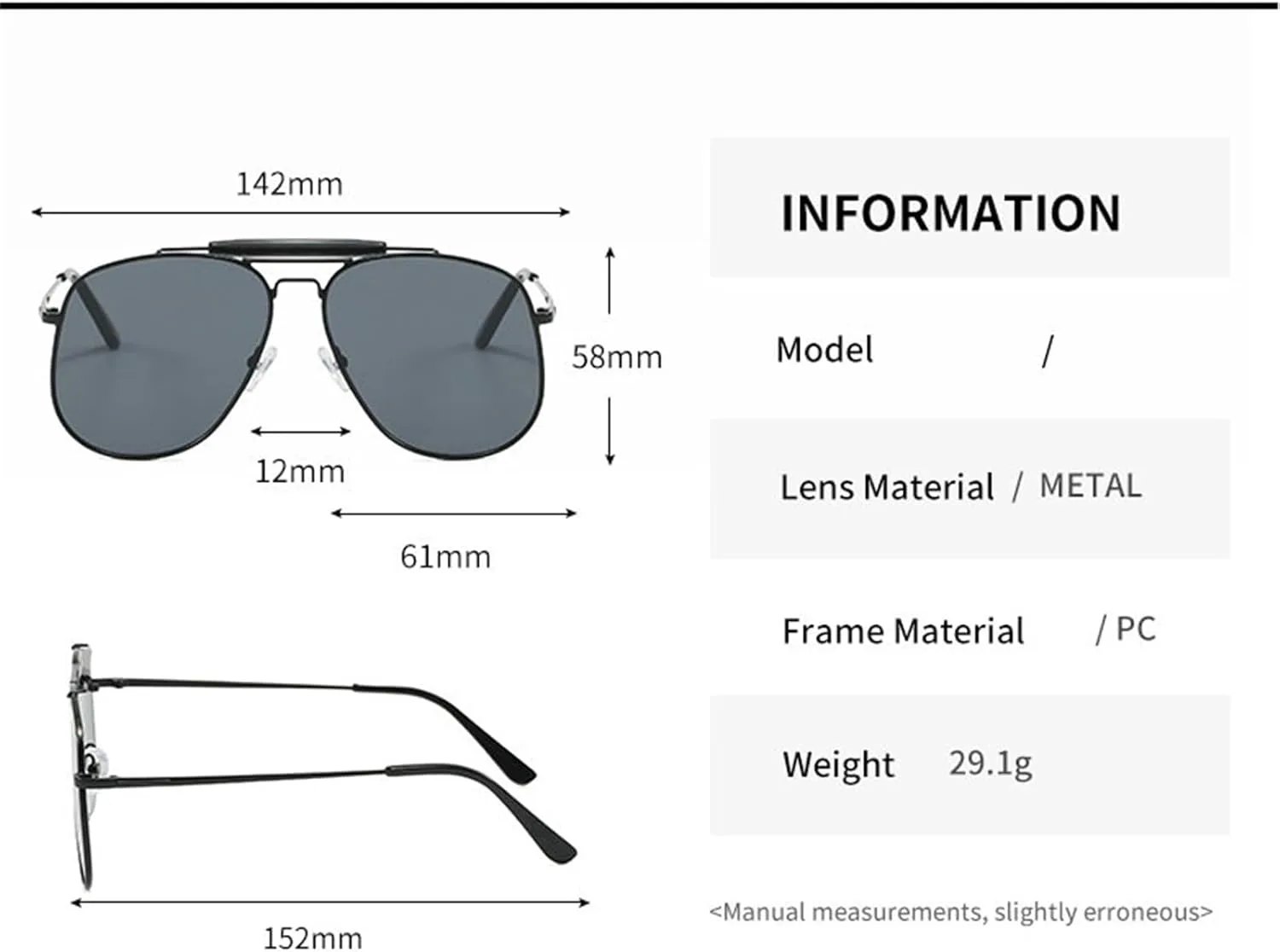 Модные солнцезащитные очки-пилот большого размера от Helena для женщин и мужчин в стиле 70-х годов, винтажные, круглые, квадратные, с двойной перемычкой, C6
Модные солнцезащитные очки-пилот большого размера от Helena для женщин и мужчин в стиле 70-х годов, винтажные, круглые, квадратные, с двойной перемычкой, C6