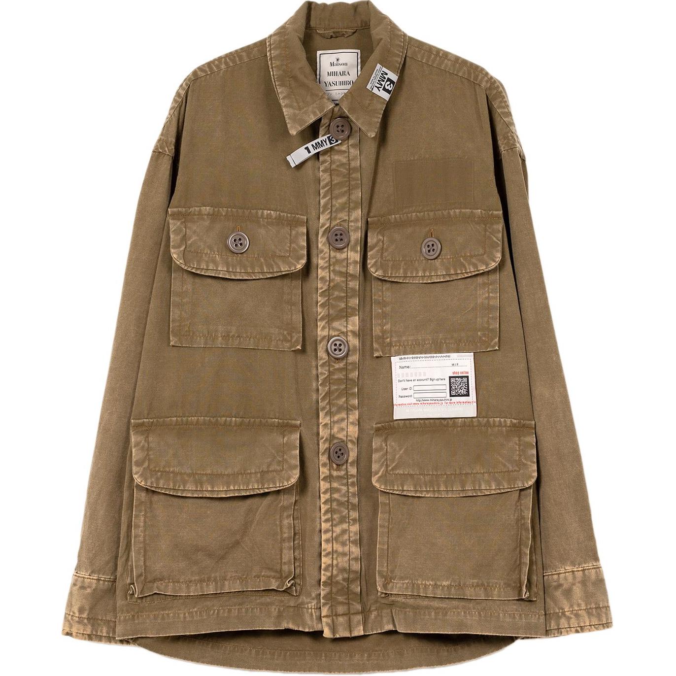 Хлопковая рубашка-жакет Maison Mihara Yasuhiro, хаки
Хлопковая рубашка-жакет Maison Mihara Yasuhiro, хаки