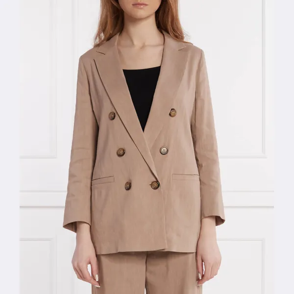 Льняной пиджак Alba прямого кроя Marella, бежевый
Льняной пиджак Alba прямого кроя Marella, бежевый