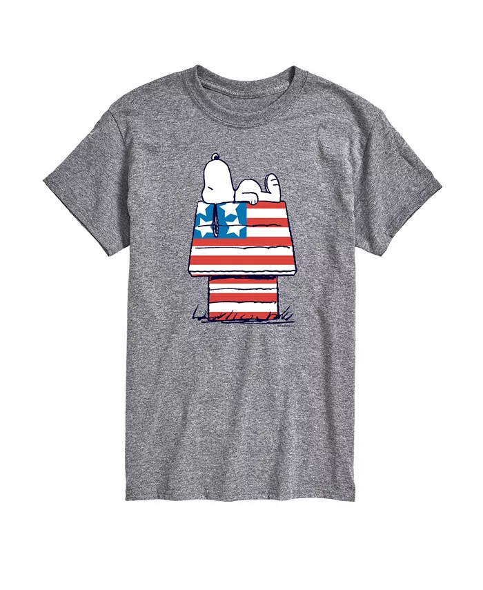 Мужская футболка с коротким рукавом Peanuts Snoopy Flag House AIRWAVES, серый
Мужская футболка с коротким рукавом Peanuts Snoopy Flag House AIRWAVES, серый