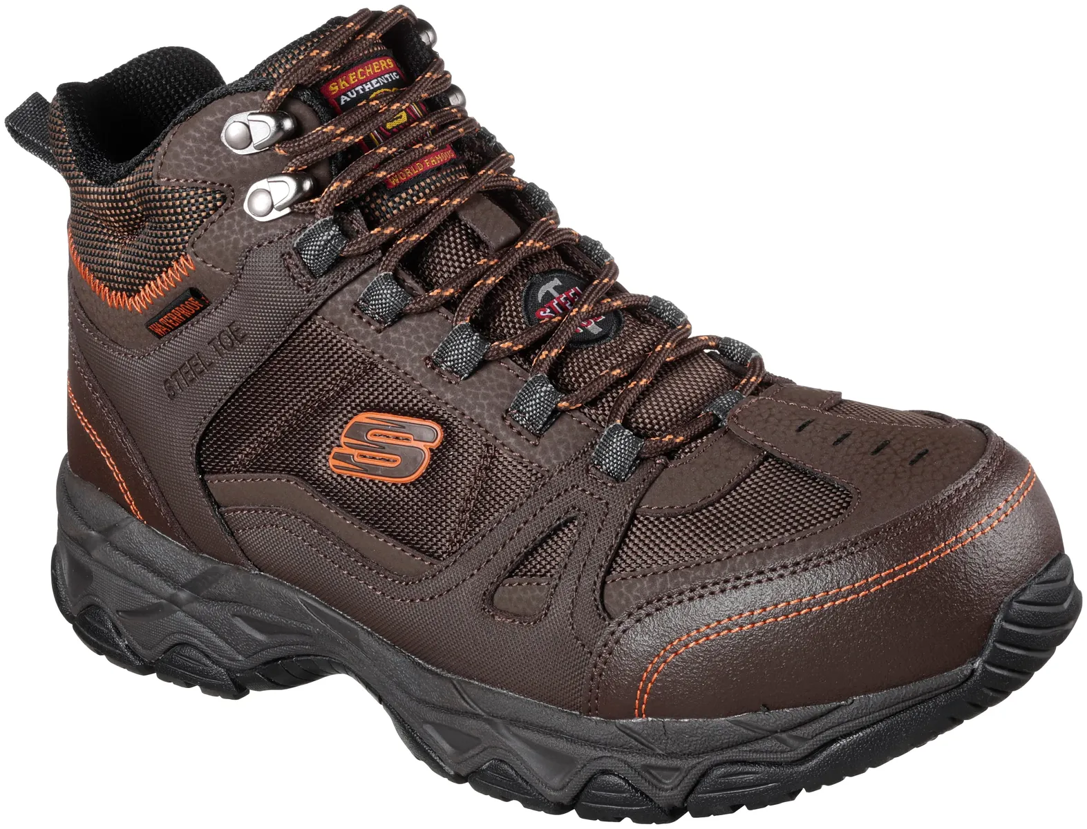 Защитные ботинки Skechers "LEDOM", SB WR FO SRC, водонепроницаемые, со стелькой из пены с эффектом памяти с воздушным охлаждением, коричневый
Защитные ботинки Skechers "LEDOM", SB WR FO SRC, водонепроницаемые, со стелькой из пены с эффектом памяти с воздушным охлаждением, коричневый