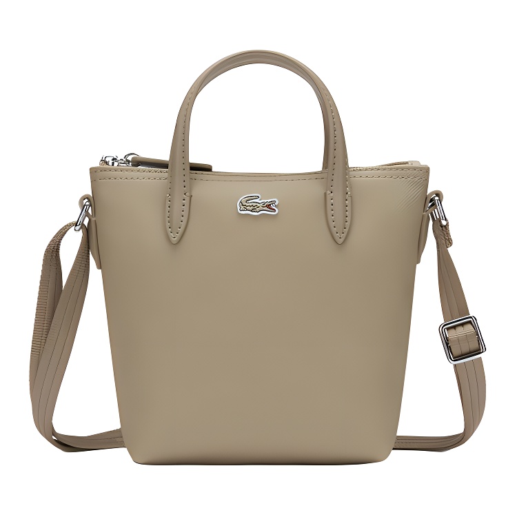 LACOSTE Женская коричневая сумочка из ПВХ, Brown 
LACOSTE Женская коричневая сумочка из ПВХ, Brown