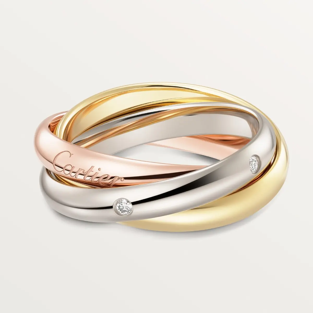 Кольцо Cartier Trinity Medium, белое золото/розовое золото/желтое золото
Кольцо Cartier Trinity Medium, белое золото/розовое золото/желтое золото