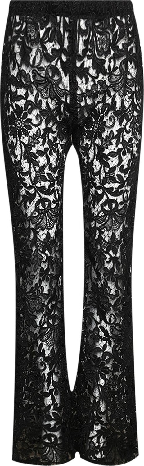 Брюки Saint Laurent Pants In Guipure Lace 'Black', черный 
Брюки Saint Laurent Pants In Guipure Lace 'Black', черный