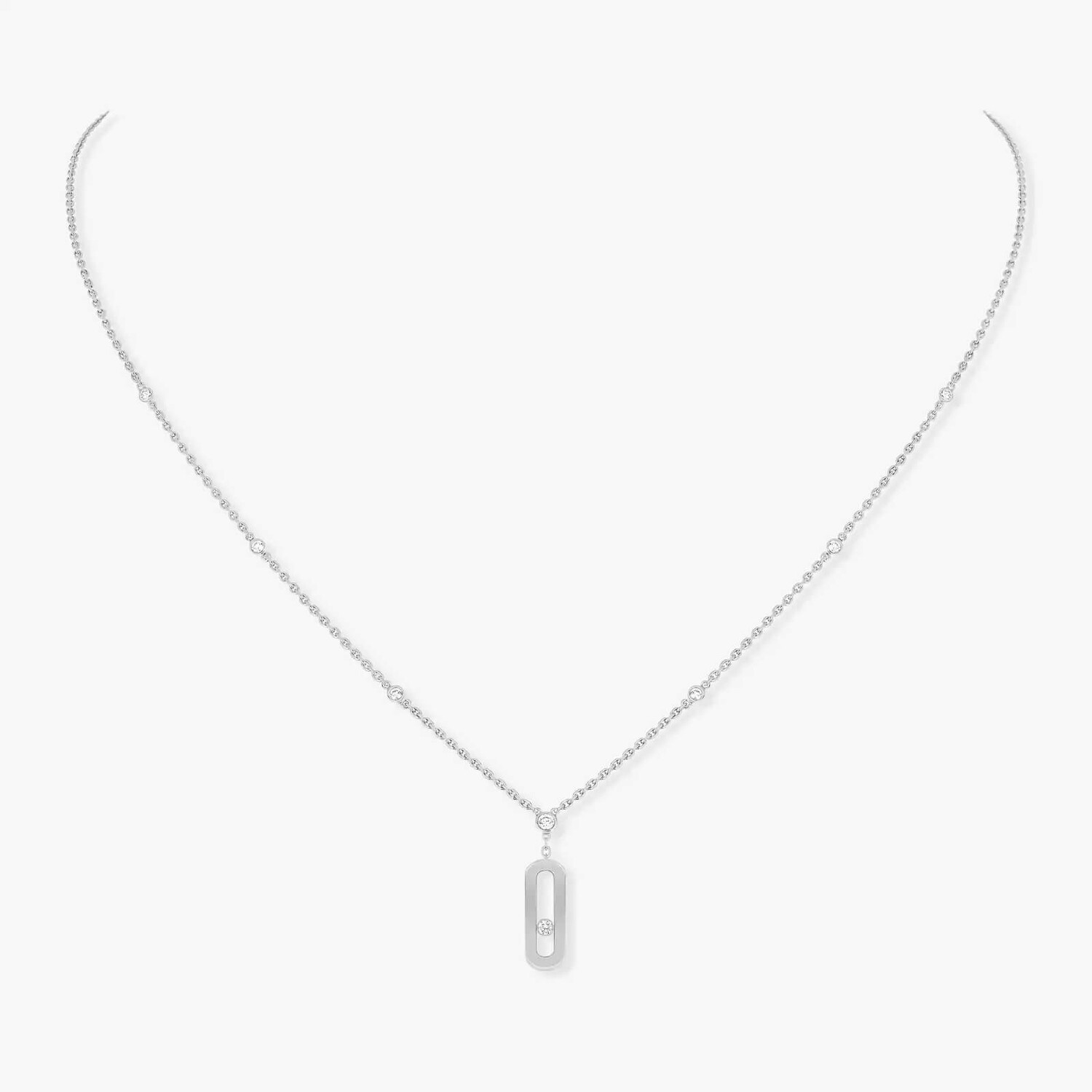 Колье Messika Move Uno Long, белое золото/бриллианты
Колье Messika Move Uno Long, белое золото/бриллианты