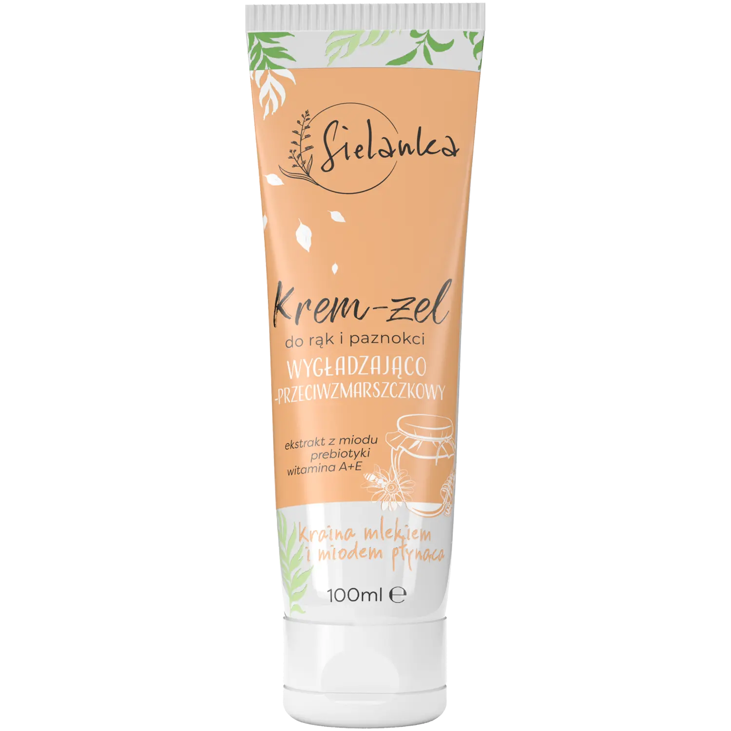 Sielanka Kraina mlekiem i miodem płynąca разглаживающий крем-гель против морщин для рук и ногтей, 100 мл
Sielanka Kraina mlekiem i miodem płynąca разглаживающий крем-гель против морщин для рук и ногтей, 100 мл