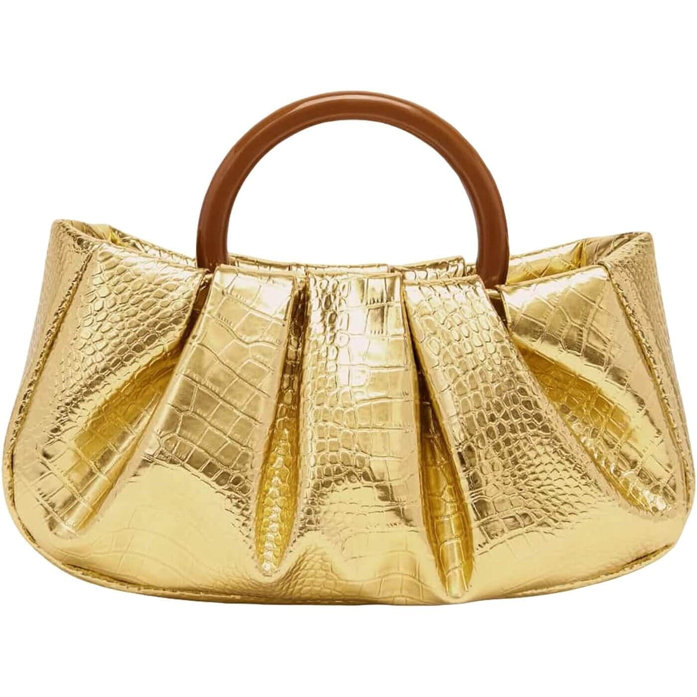 Клатч со сборками Verdusa Dumpling, золотой/коричневый
Клатч со сборками Verdusa Dumpling, золотой/коричневый