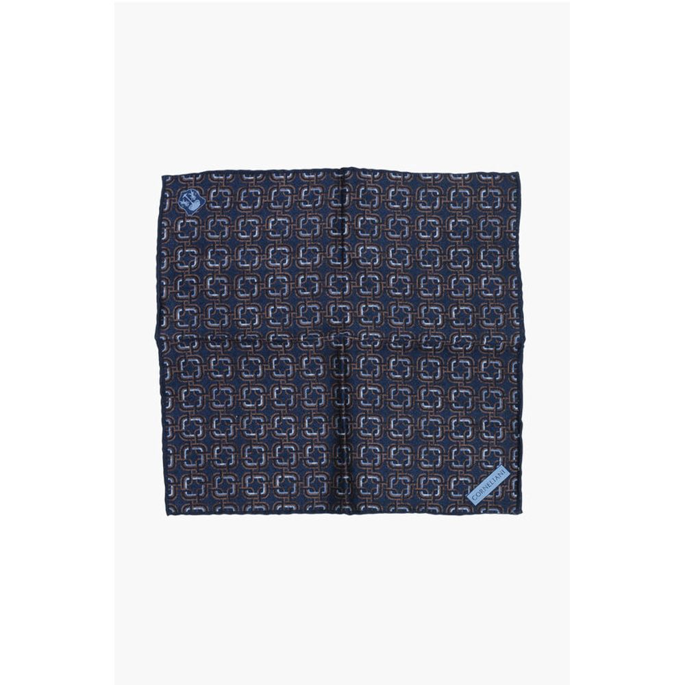 Шелковый нагрудный платок с геометрическим узором Corneliani, синий
Шелковый нагрудный платок с геометрическим узором Corneliani, синий