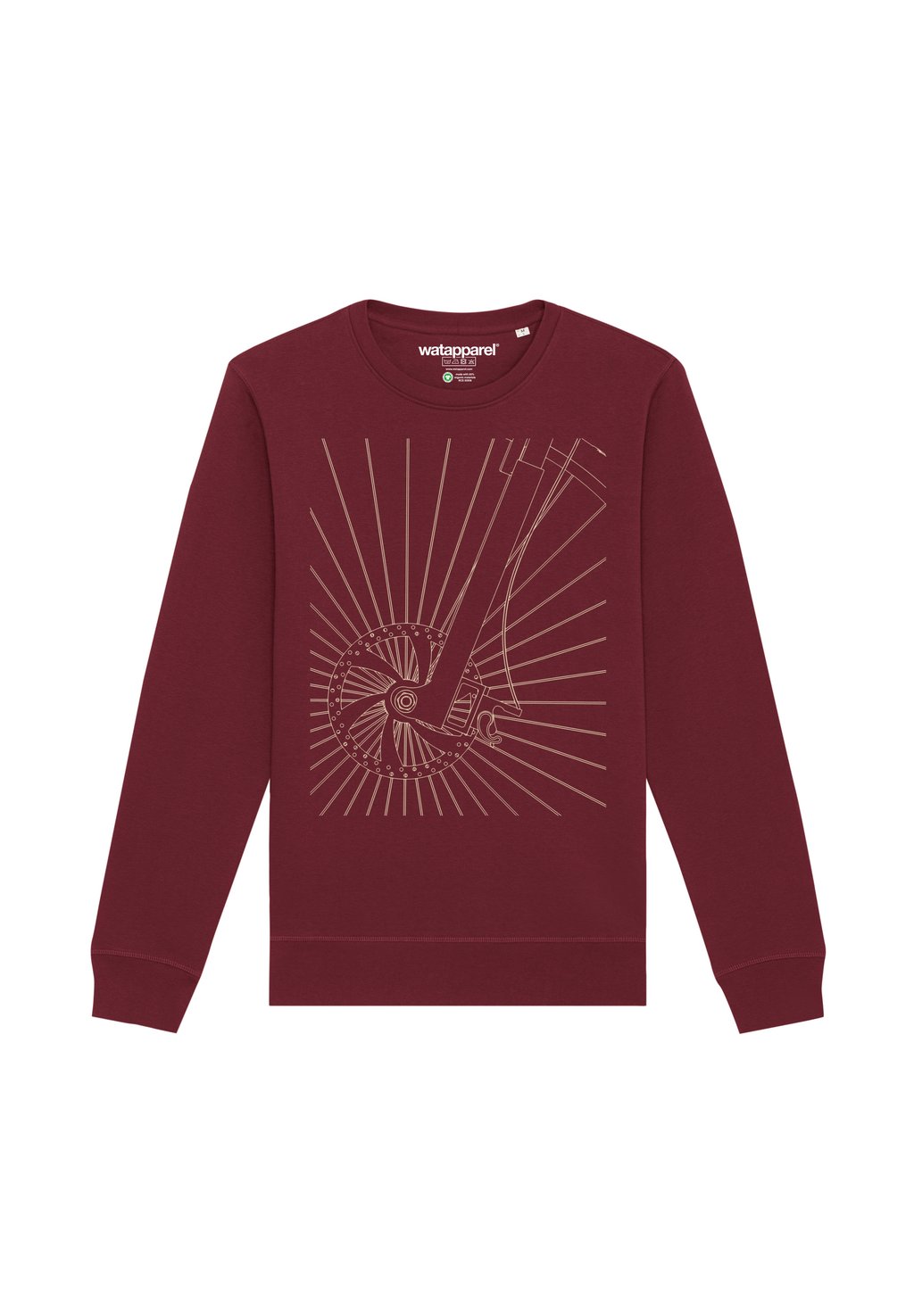 Толстовка watapparel, темно-красный
Толстовка watapparel, темно-красный