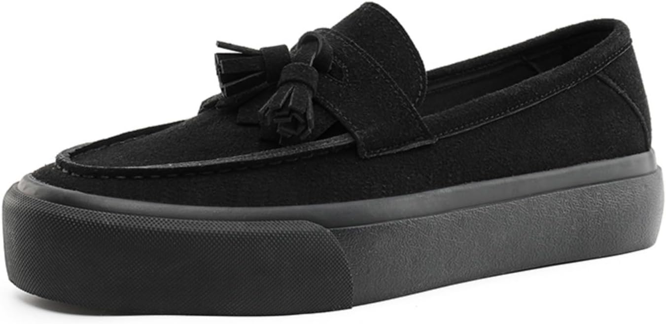 Мужские лоферы с кисточками 2025 года, коричнево-белые контрастные слипоны с толстой подошвой, стильные повседневные балетки от Cheng hui Make Aokisx
Мужские лоферы с кисточками 2025 года, коричнево-белые контрастные слипоны с толстой подошвой, стильные повседневные балетки от Cheng hui Make Aokisx