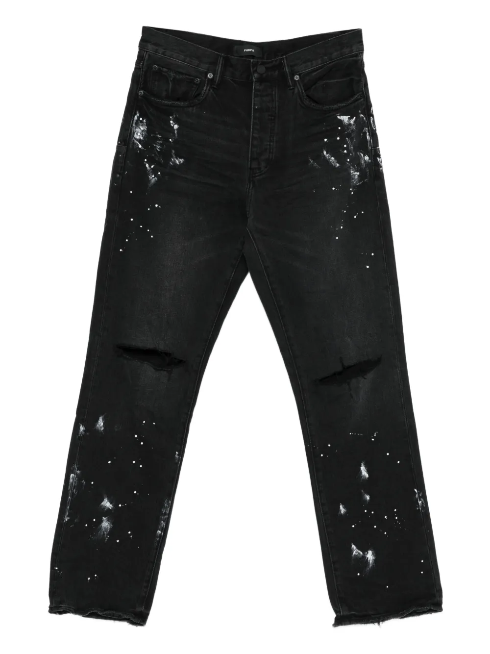 Джинсы с эффектом облезшей краски Purple Brand, черный
Джинсы с эффектом облезшей краски Purple Brand, черный