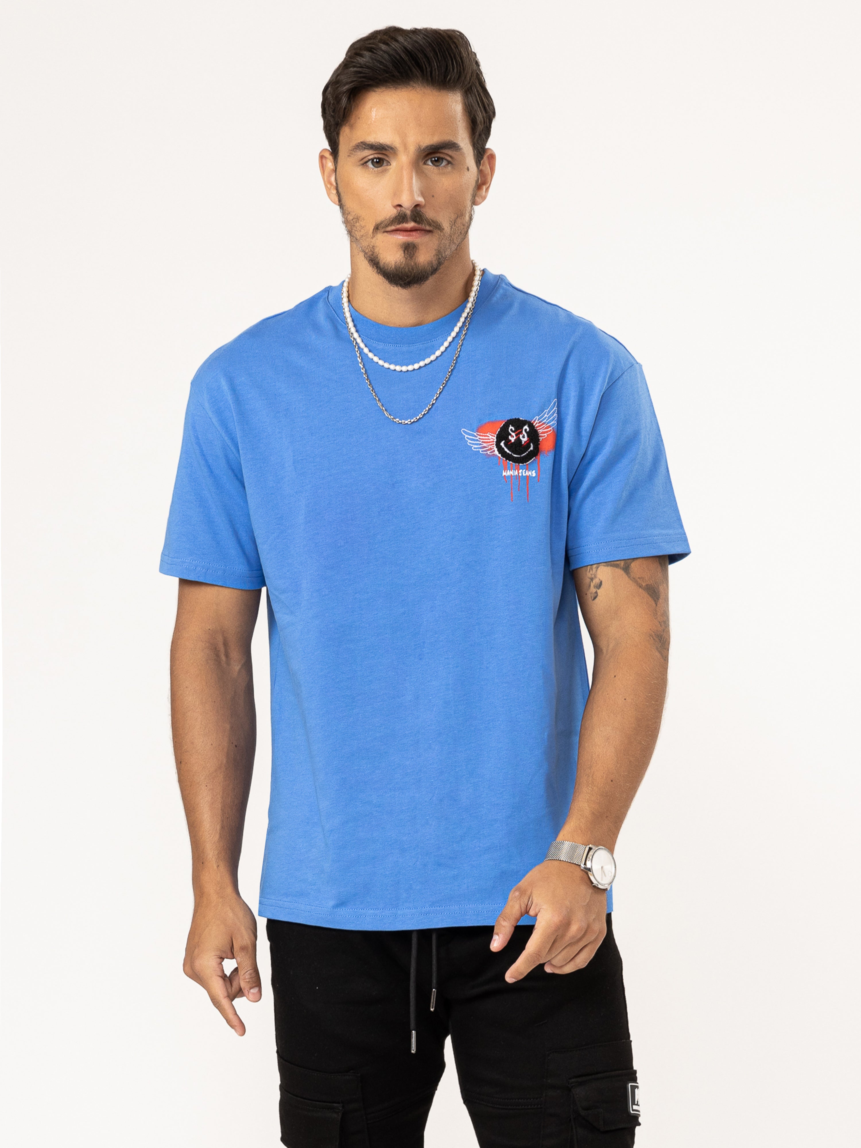 Мужская футболка оверсайз Mania, синий
Мужская футболка оверсайз Mania, синий
