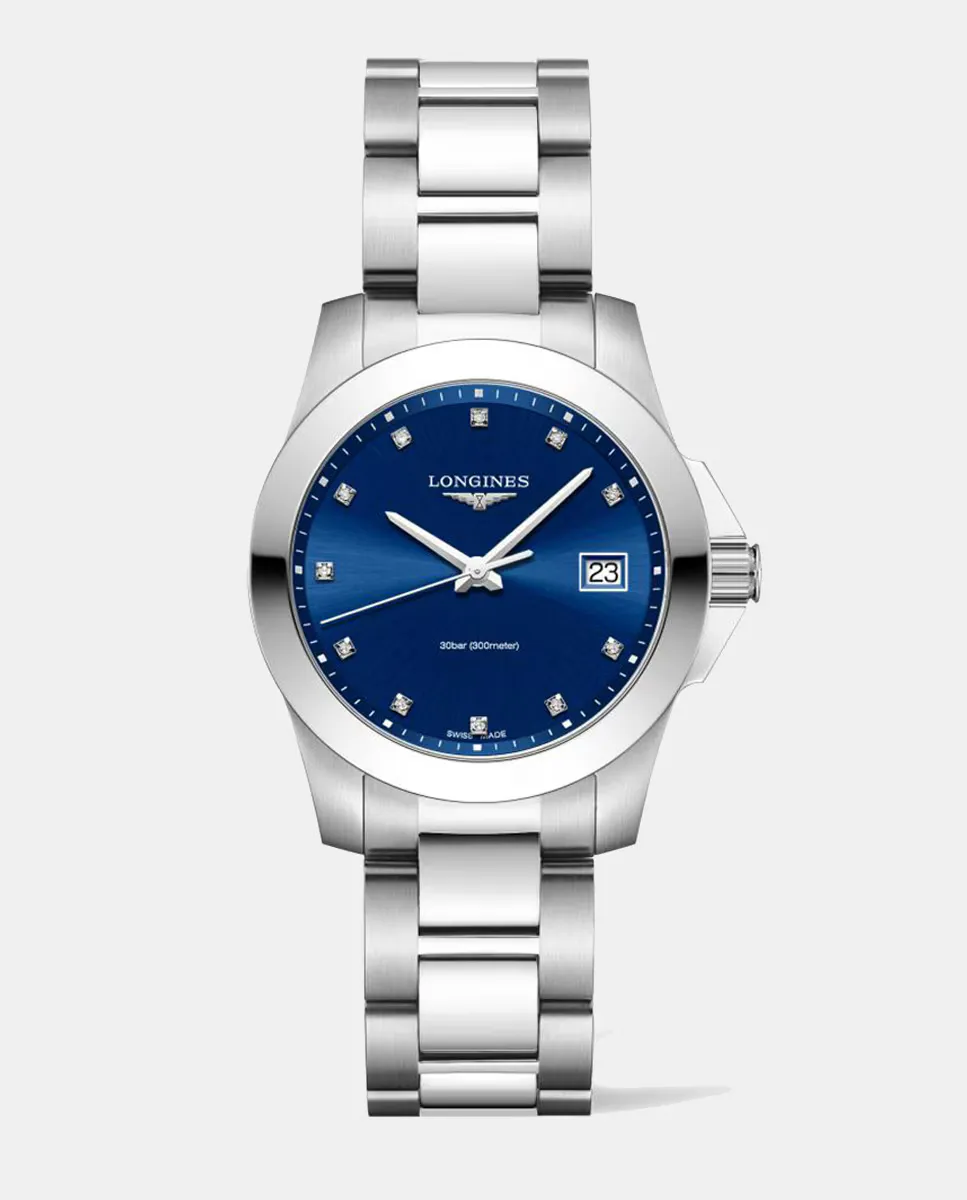 Автоматические женские часы Conquest L33774976 из стали с бриллиантами Longines, серебрянный
Автоматические женские часы Conquest L33774976 из стали с бриллиантами Longines, серебрянный