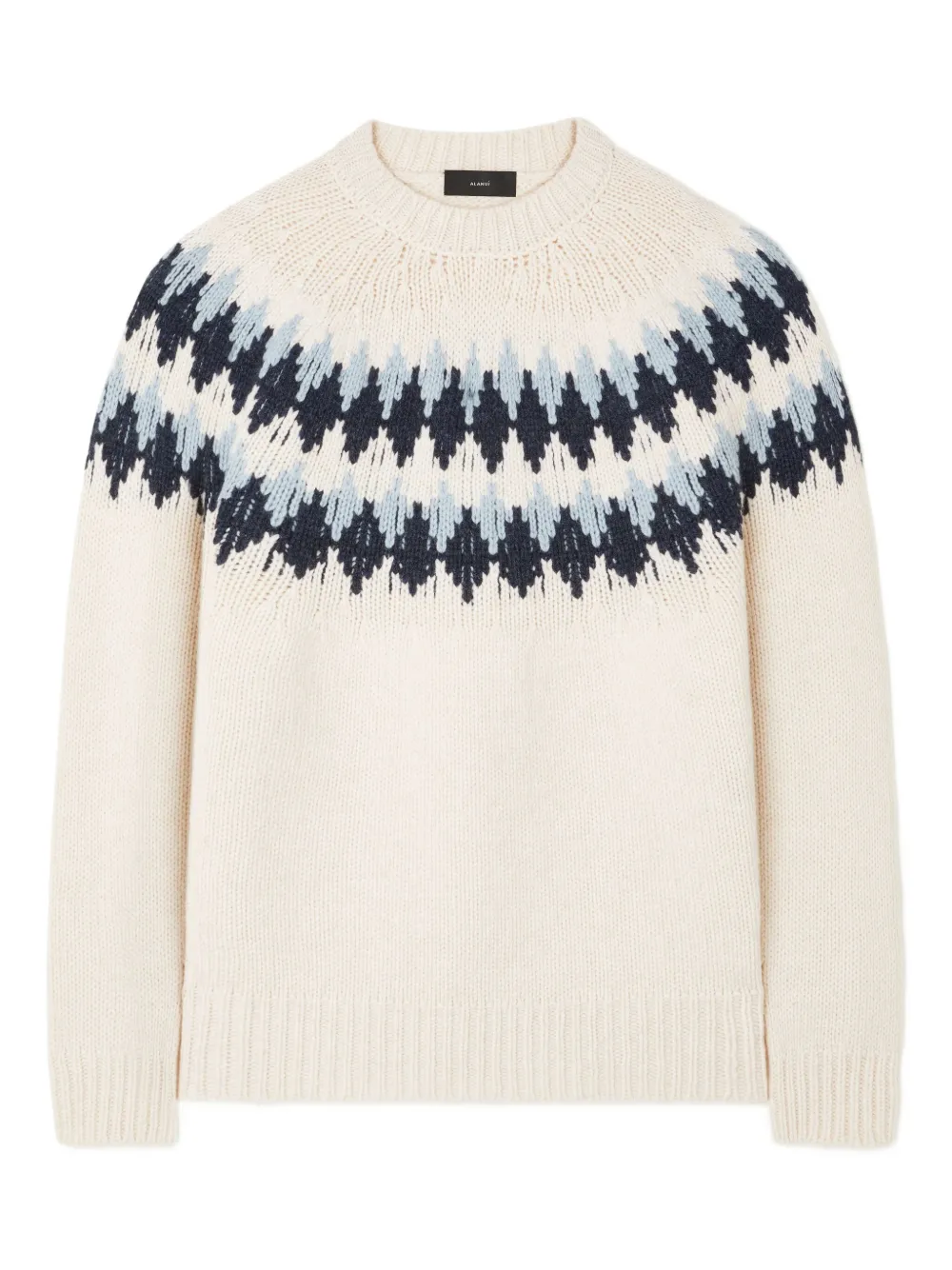 Свитер с узором фэр-айл Alanui, белый
Свитер с узором фэр-айл Alanui, белый