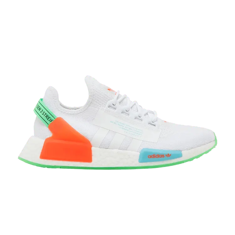 Кроссовки adidas NMD_R1 V2 'Glow In The Dark - White Sonic Ink', белый
Кроссовки adidas NMD_R1 V2 'Glow In The Dark - White Sonic Ink', белый