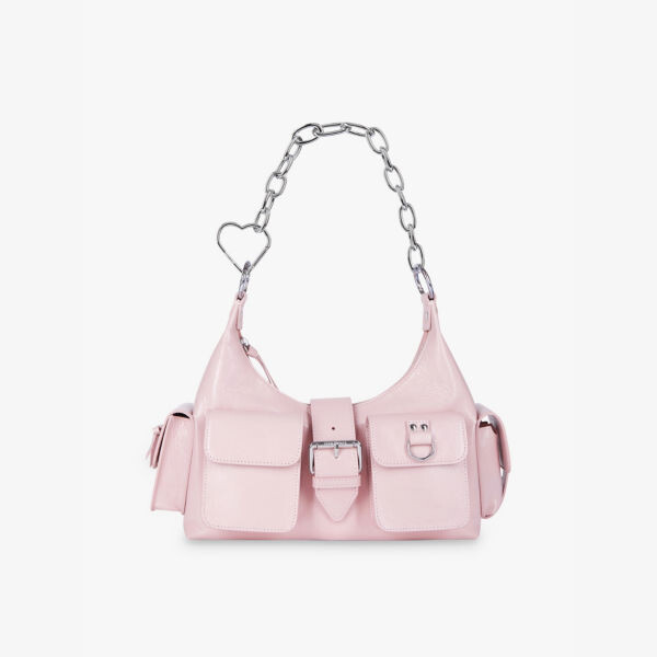 Кожаная сумка через плечо Amelia с цепочкой The Kooples, розовый
Кожаная сумка через плечо Amelia с цепочкой The Kooples, розовый