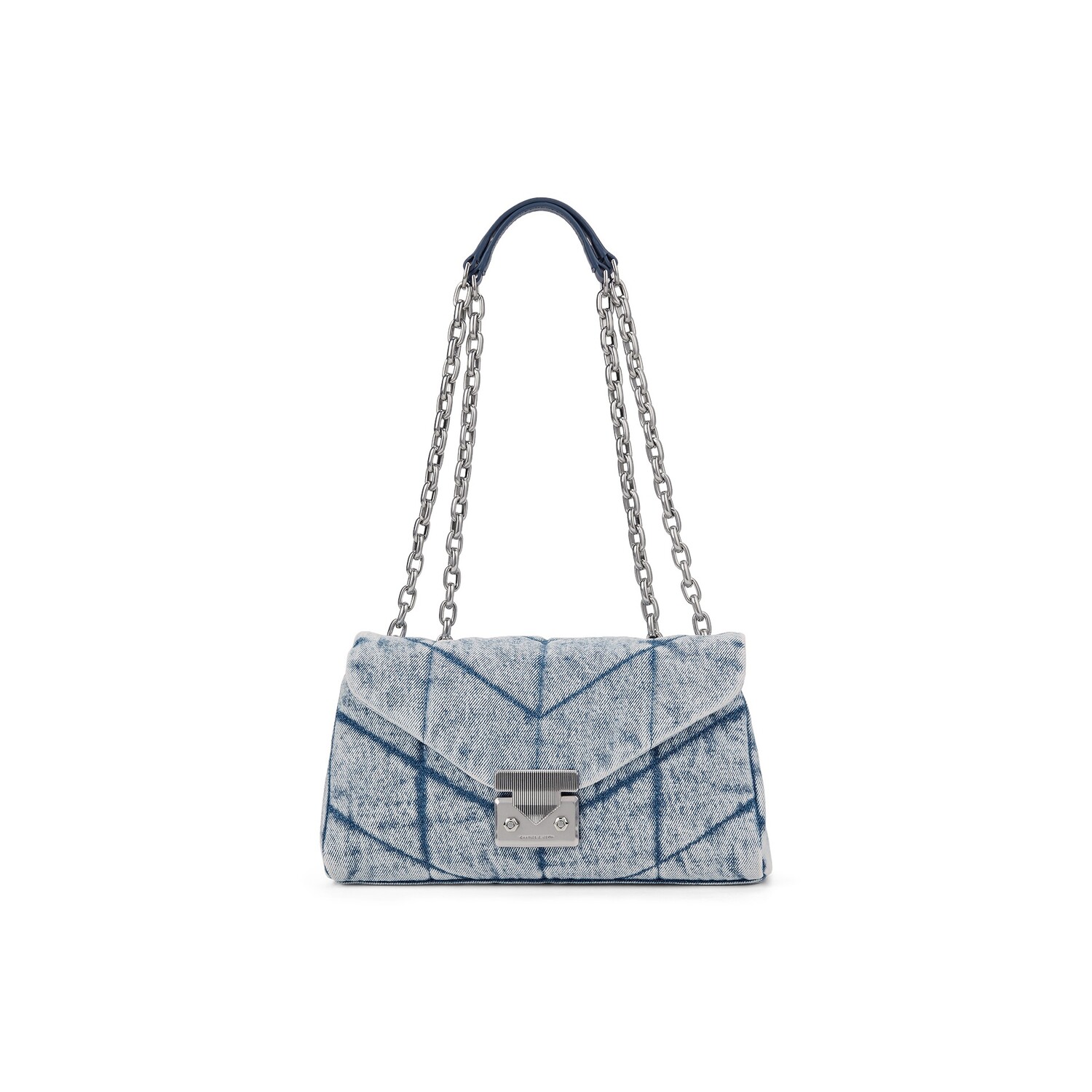 Charles&Keith Женская сумка через плечо CHARLES & KEITH, Джинсовый синий, темно-синий деним 
Charles&Keith Женская сумка через плечо CHARLES & KEITH, Джинсовый синий, темно-синий деним