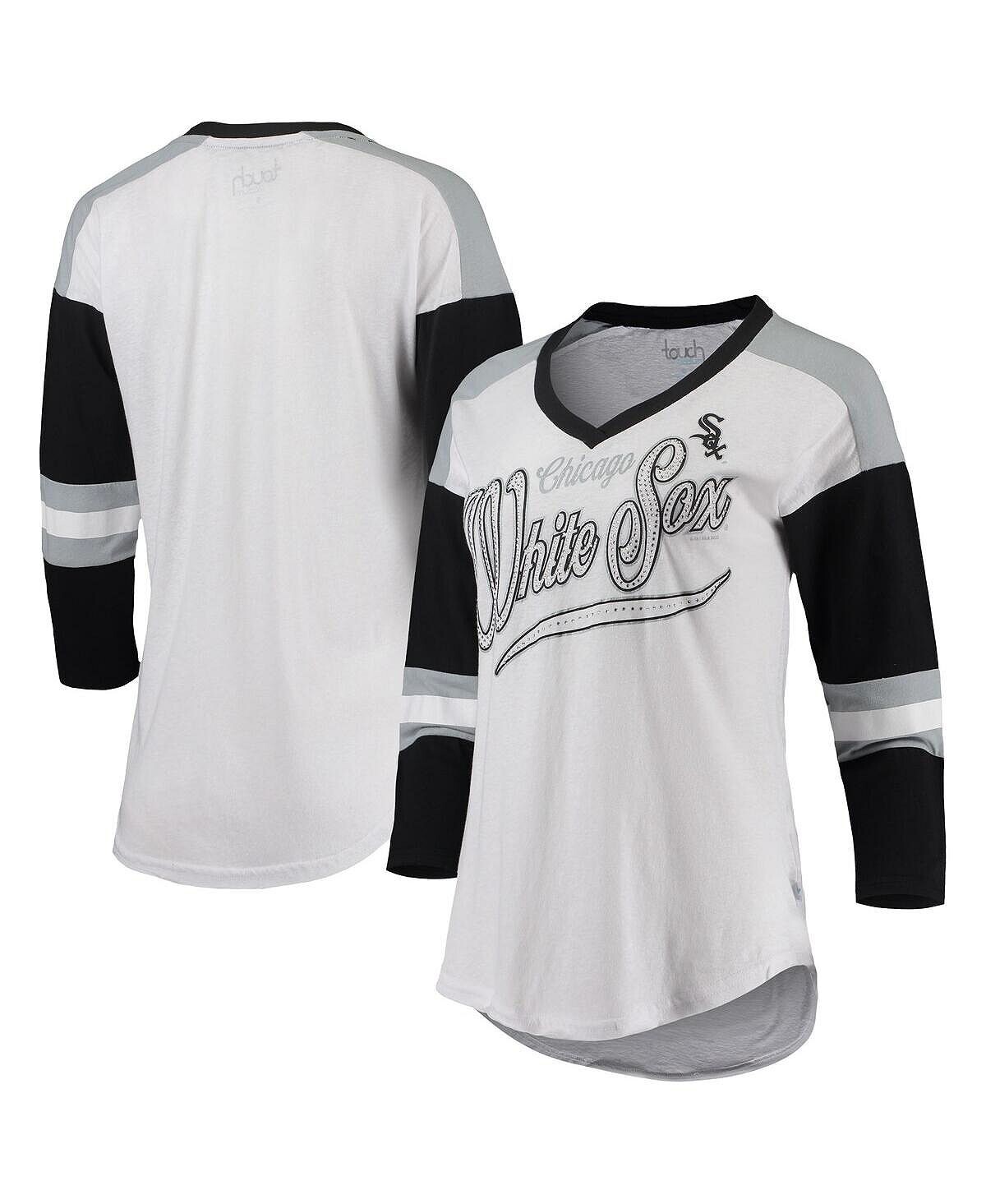 Женская бело-черная футболка Chicago White Sox Base Runner с рукавами 3/4 и v-образным вырезом Touch, Черный, Женская бело-черная футболка Chicago White Sox Base Runner с рукавами 3/4 и v-образным вырезом Touch
Женская бело-черная футболка Chicago White Sox Base Runner с рукавами 3/4 и v-образным вырезом Touch, Черный, Женская бело-черная футболка Chicago White Sox Base Runner с рукавами 3/4 и v-образным вырезом Touch