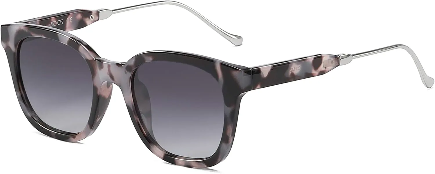 Классические квадратные поляризованные солнцезащитные очки SOJOS для женщин и мужчин в стиле ретро с защитой от УФ-излучения UV400 SJ2050, Black Tortoise/Grey
Классические квадратные поляризованные солнцезащитные очки SOJOS для женщин и мужчин в стиле ретро с защитой от УФ-излучения UV400 SJ2050, Black Tortoise/Grey