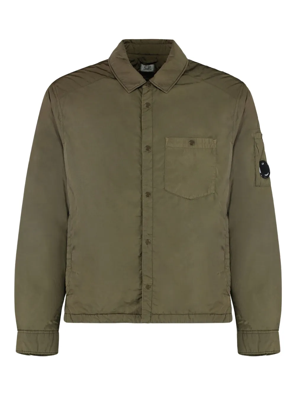 Пуховик с декором Lens C.P. Company, зеленый 
Пуховик с декором Lens C.P. Company, зеленый