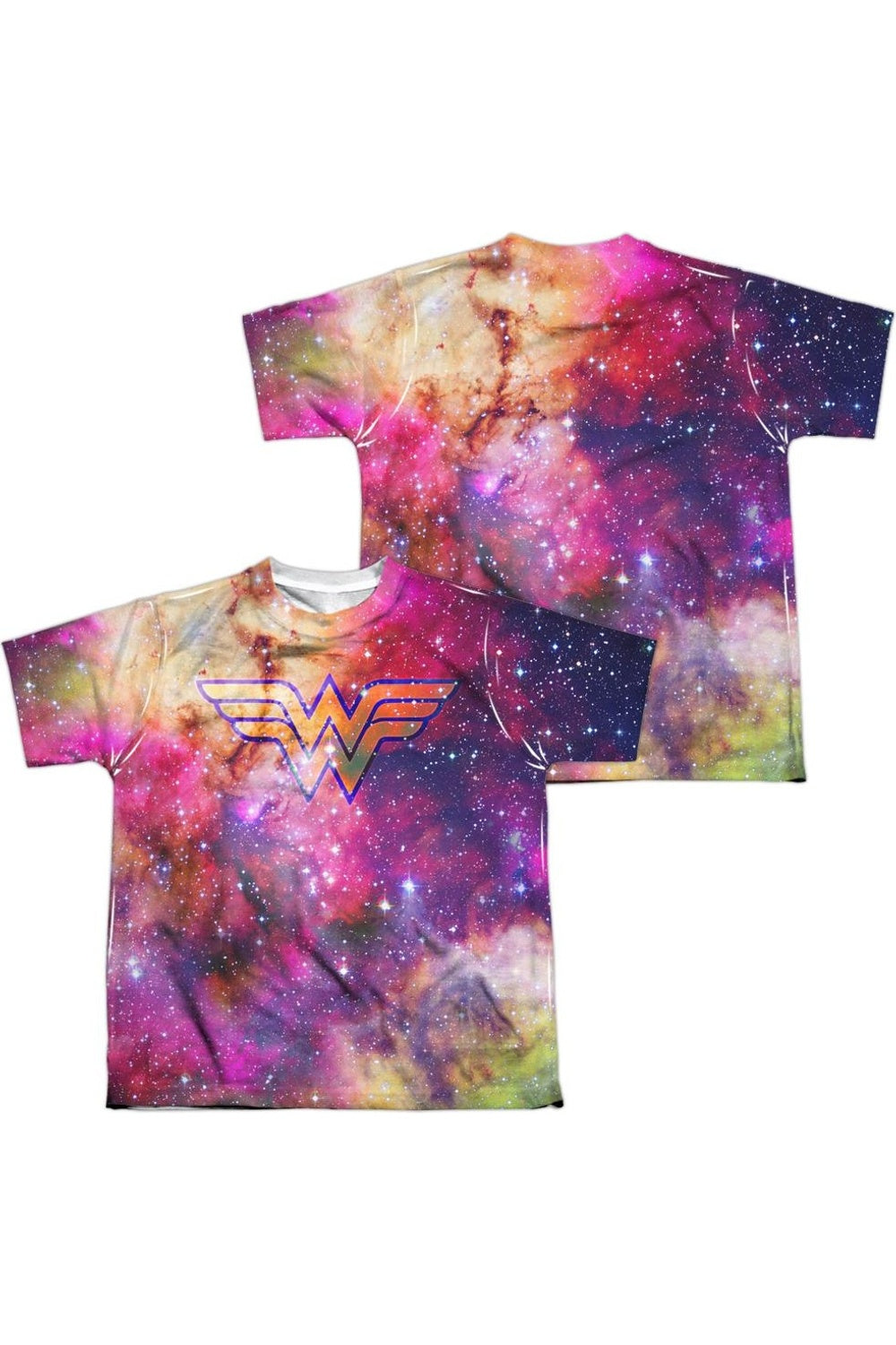 Футболка с коротким рукавом для детей Justice League of America Wonder Woman Galaxy (принт спереди и сзади) Gildan, белый
Футболка с коротким рукавом для детей Justice League of America Wonder Woman Galaxy (принт спереди и сзади) Gildan, белый