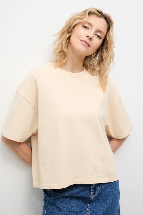 Хлопковая футболка Answear.Lab, бежевый
Хлопковая футболка Answear.Lab, бежевый