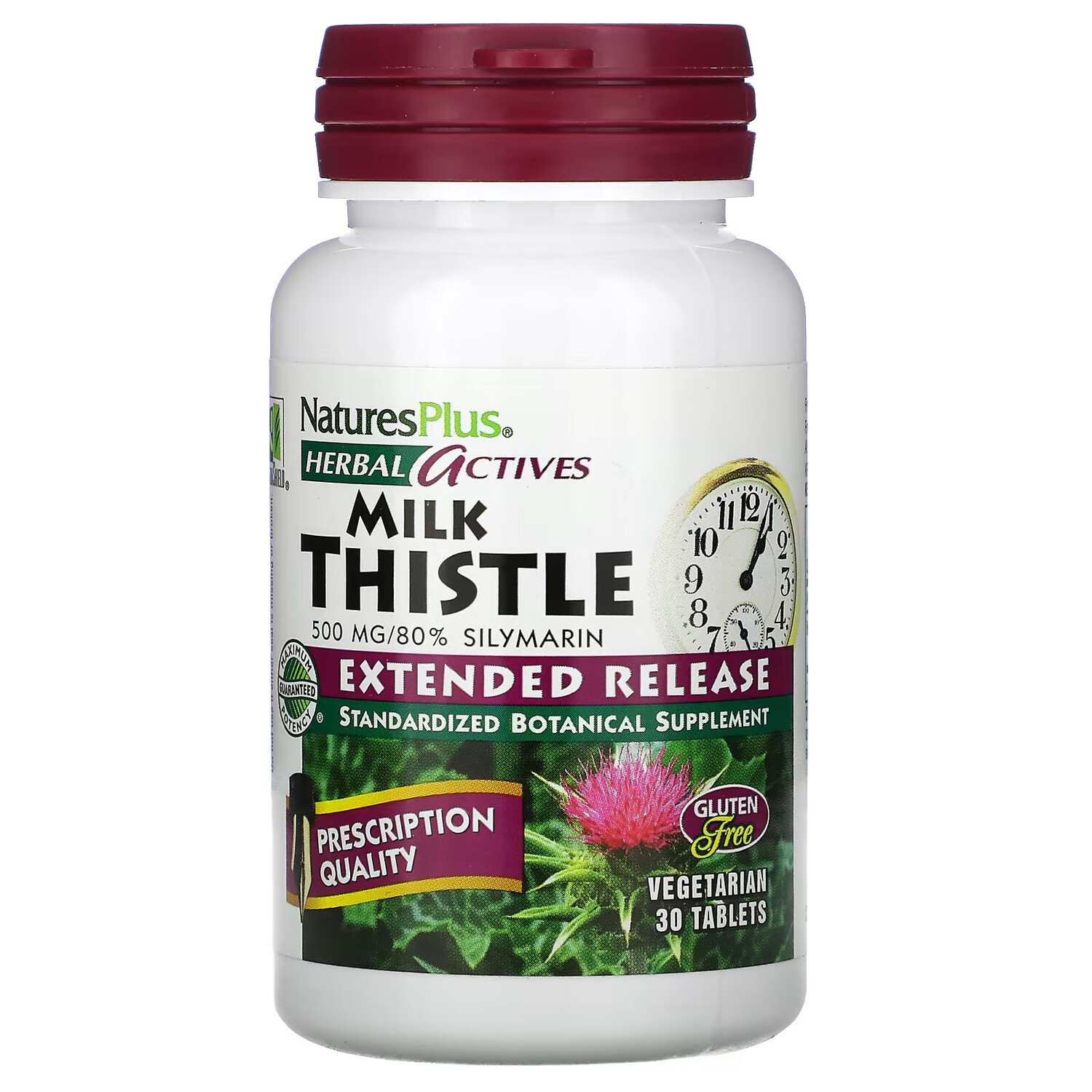 NaturesPlus, Herbal Actives, расторопша, с замедленным высвобождением, 500 мг, 30 таблеток
NaturesPlus, Herbal Actives, расторопша, с замедленным высвобождением, 500 мг, 30 таблеток