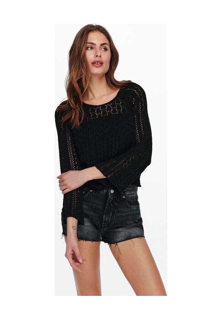 Вязаный женский свитер с рукавами-трубой ONLY, черный
Вязаный женский свитер с рукавами-трубой ONLY, черный