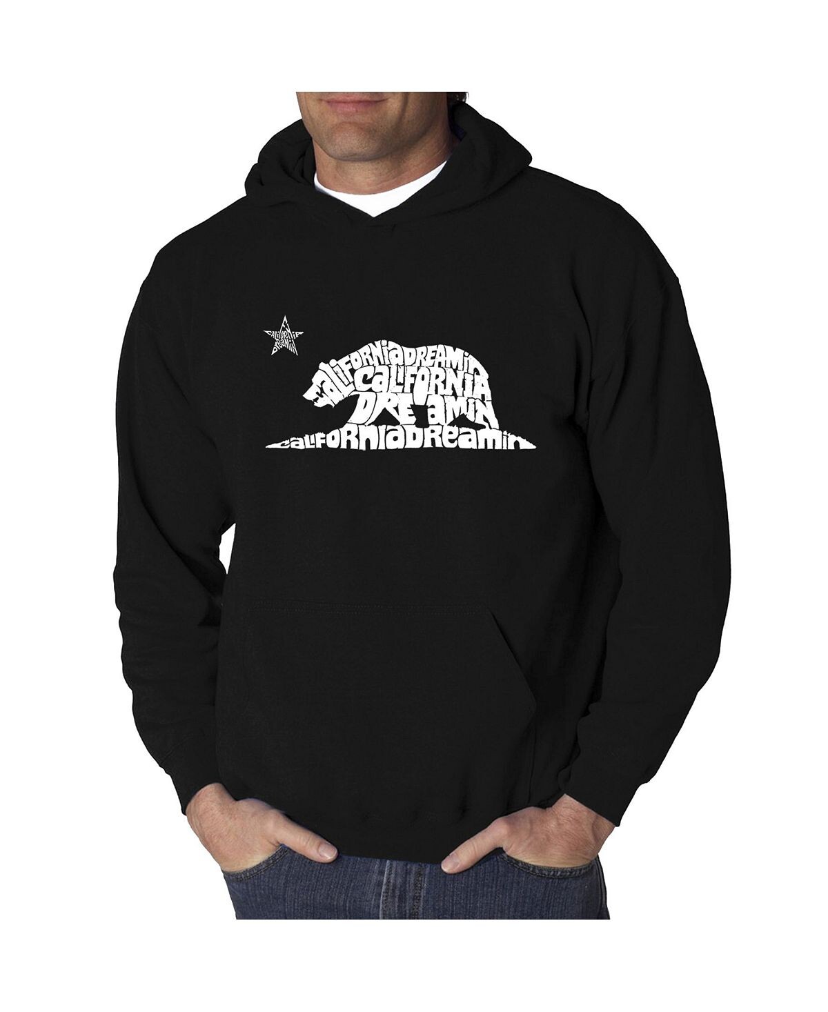 Мужская толстовка с капюшоном california dreamin word art LA Pop Art, черный
Мужская толстовка с капюшоном california dreamin word art LA Pop Art, черный