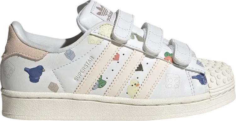 Кроссовки Adidas LEGO x Superstar CF J, белый
Кроссовки Adidas LEGO x Superstar CF J, белый