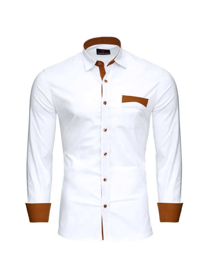 Рубашка RESLAD Hemd Two-Tone, белый
Рубашка RESLAD Hemd Two-Tone, белый