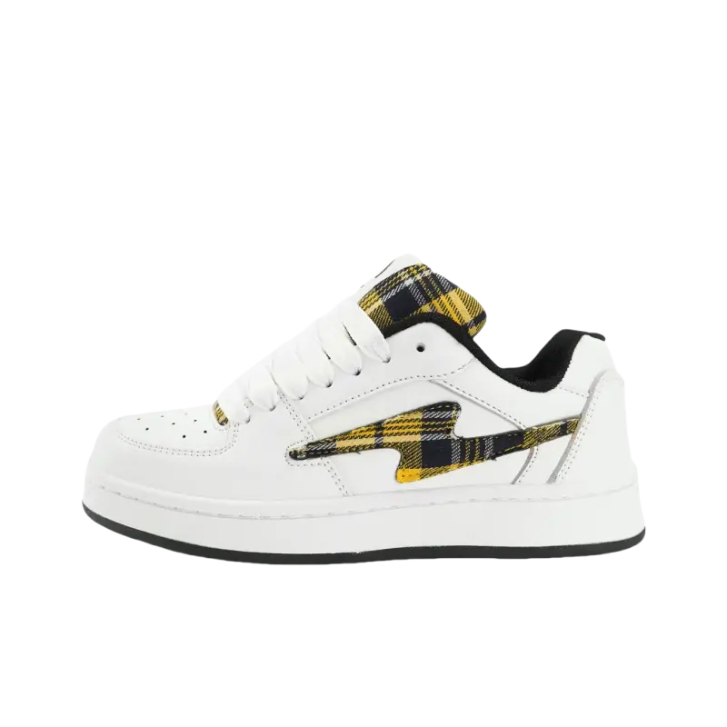JimiXiong Низкие скейтерские кроссовки унисекс бело-желтые, цвет White Yellow
JimiXiong Низкие скейтерские кроссовки унисекс бело-желтые, цвет White Yellow